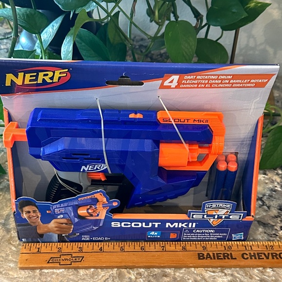 Nerf N-Strike Elite Scout MKII Blaster - Vibrant Blue and Orange - Picture 7 of 8